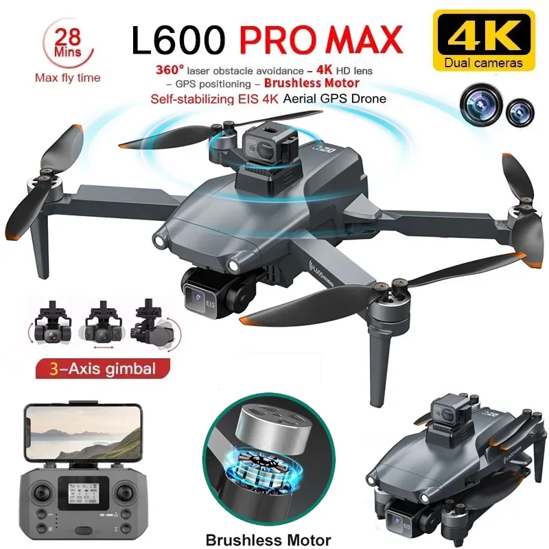 Drone Kit Professional - L600 PRO MAX Drone GPS profesional,