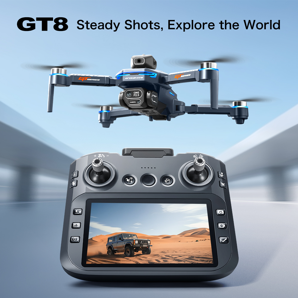 Drone Lipat GT8 Max 8K HD Prof - Drone Kit With Camera ulasan dan harga